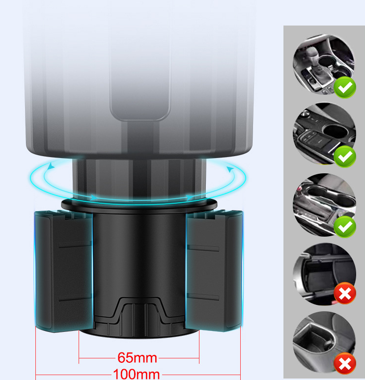 Car Cup Holder Expander – Enlarged & Stable Drink Holder