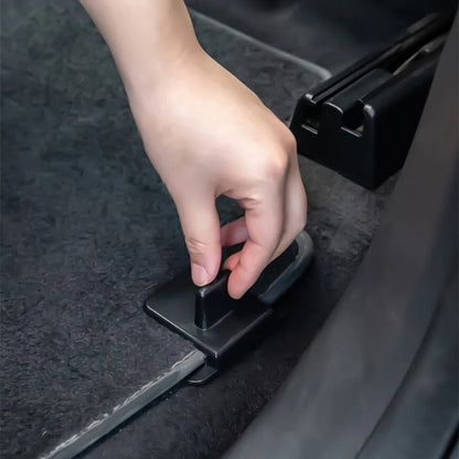 Black Mini Car Trash Can with Lid – Leakproof & Compact